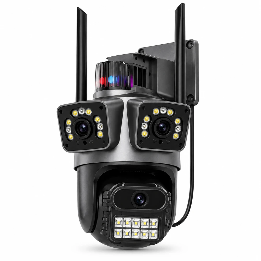Cámara WiFi Robótica JNICE JE-QQ477 Triple Lente PTZ